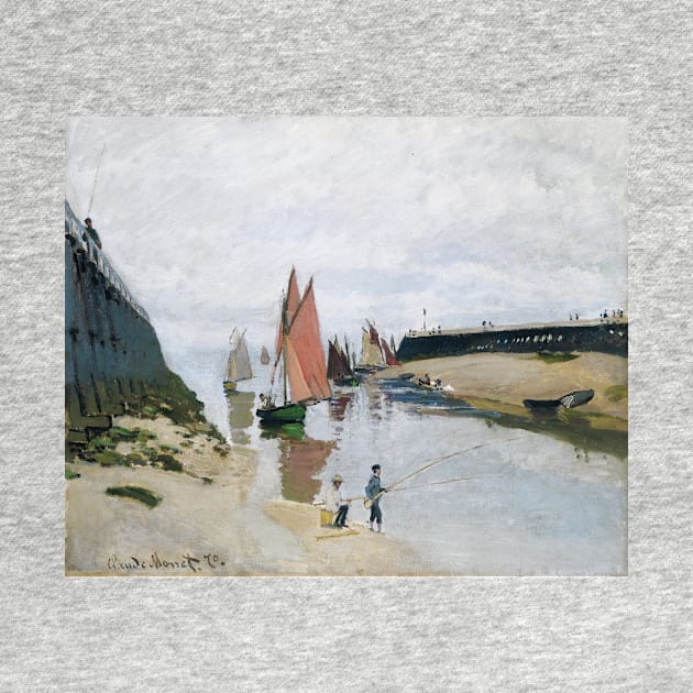 Entree du port de Trouville by Claude Monet by Classic Art Stall